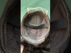 100% 처녀 인머리 접착제 없는 앞면 蕾丝 패리크