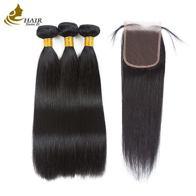 품질  Unprocessed Brazilian Remy Human Hair Extensions Virgin Human Hair Bundles With Closure 공장