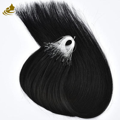 품질  Straight Pre Bonded Nano Human Hair Extensions Microrings Extensions OEM 공장