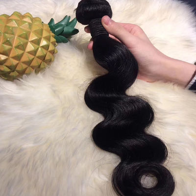 품질  20inch Virgin Human Hair Bundles Natural Balck Body Wave Hair Weft 공장