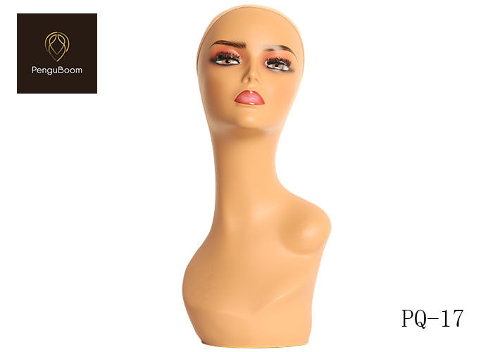 Multifunctional Wig Display Head , 16.54 inch Dummy Head For Wigs
