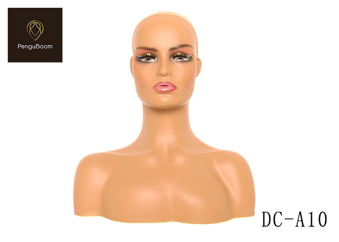Multifunction Scarf Display Mannequin Head With Shoulders Female Life Size