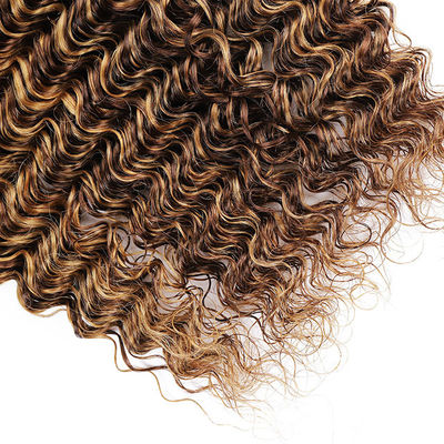 피아노 4/27 옴브레 인적 머리카락 확장 Deep Wave Hair Bundles