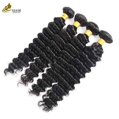 공장 직판 브라질 처녀 인 머리 1b 색 Deep Wave Hair Bundle