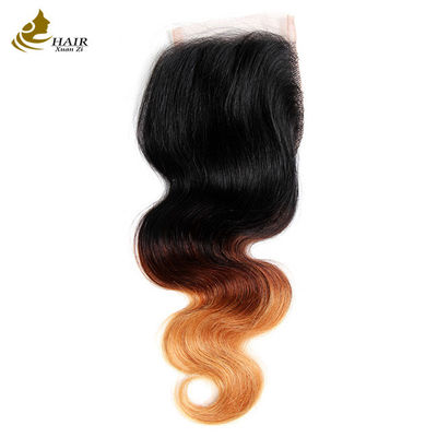 Ombre Body Wave 브라질의 처녀 머리 인모 엮기 봉합