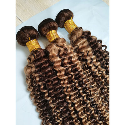 Kinky Curl Hair Bundles P4/27 Ombre 인간발 연장