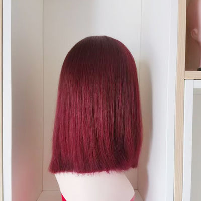 패션 인간 머리 보브 핑크 브라질 머리 renda 전면 핑크
