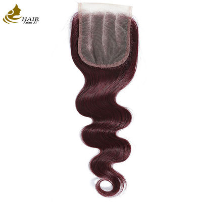 Virgin Ombre 99j Body Wave 인모 넥타이 닫기 아기 머리카락