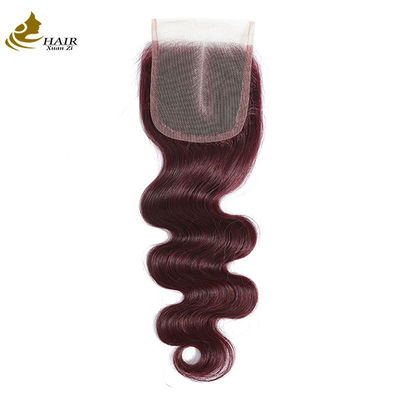 Virgin Ombre 99j Body Wave 인모 넥타이 닫기 아기 머리카락