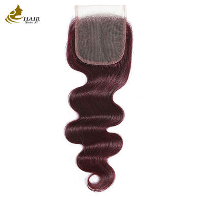 Virgin Ombre 99j Body Wave 인모 넥타이 닫기 아기 머리카락
