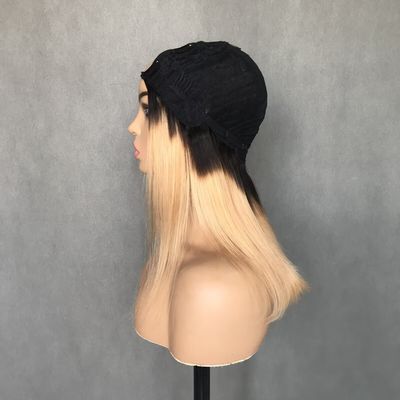 U 부분 빗 T1b/27 색상 초보자 친근 직선 비 접착제 보호 스타일 인체 머리카락 빗 150% 밀도