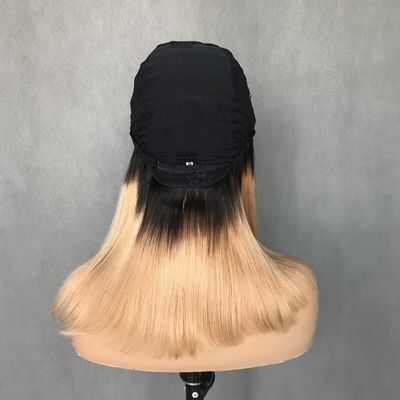 U 부분 빗 T1b/27 색상 초보자 친근 직선 비 접착제 보호 스타일 인체 머리카락 빗 150% 밀도