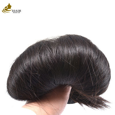 가공되지 않은 직선 원시 인적 머리카락 뭉치 엮기 페루