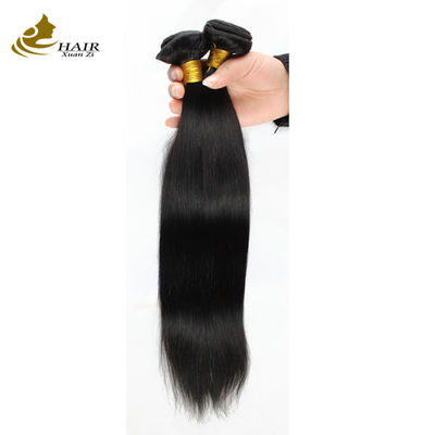 100g 처녀 인모 연장품 Natural Black Straight With Closure