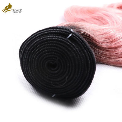 말레이시아 핑크 처녀 인모 펀들 20인치 1B 자연스러운 모습