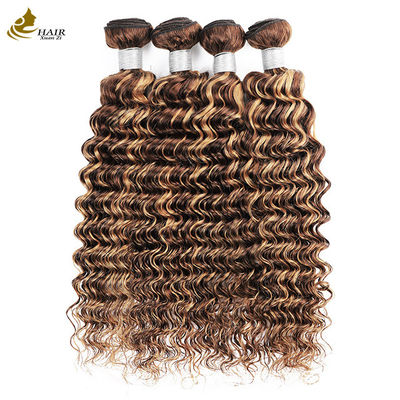피아노 4/27 옴브레 인적 머리카락 확장 Deep Wave Hair Bundles