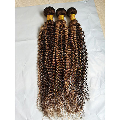 Kinky Curl Hair Bundles P4/27 Ombre 인간발 연장
