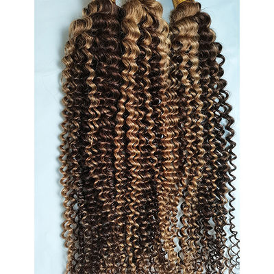 Kinky Curl Hair Bundles P4/27 Ombre 인간발 연장