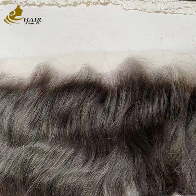 M자형 헤어라인 맞춤 인모 레이스 클로저