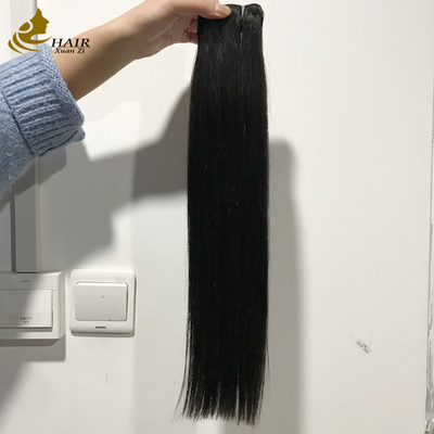 고급 버진 인모 번들 내추럴 블랙 스트레이트 헤어 위프트
