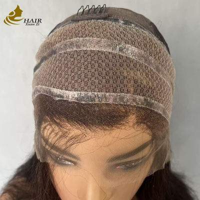 실리콘 포함 베트남산 인모 글루리스 스트레이트 레이스 프론트 가발